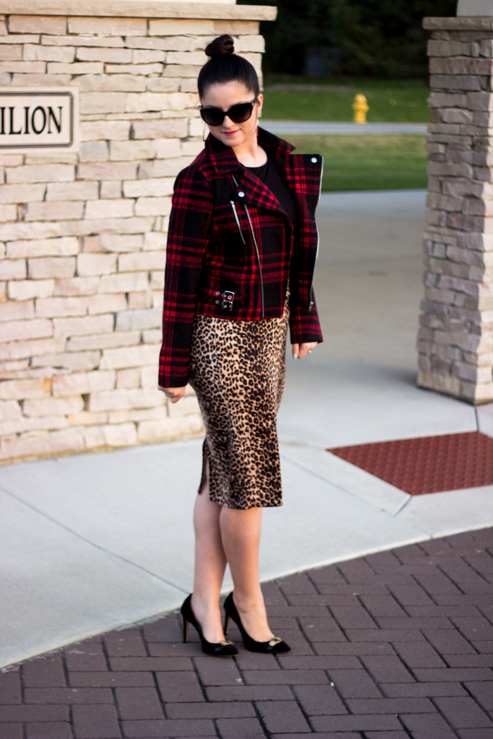 Leopard Skirt Baily Lamb