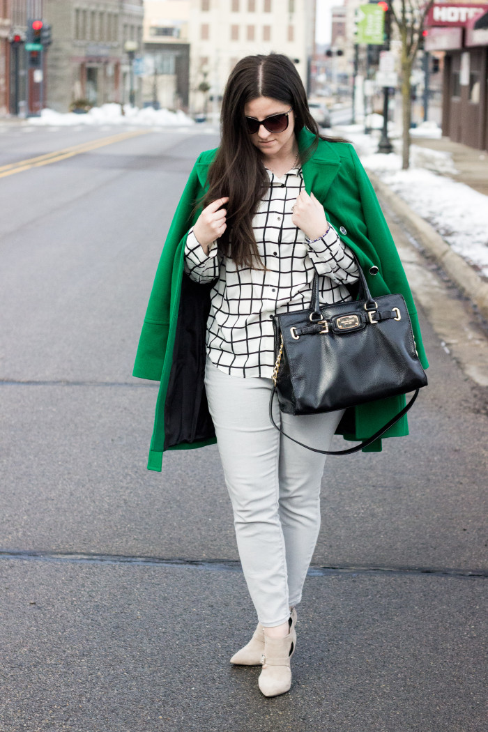 Green and Checkered Outfit