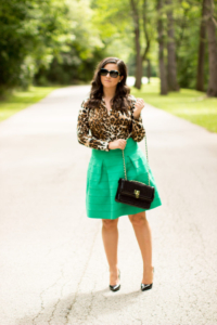 How to style a green skirt