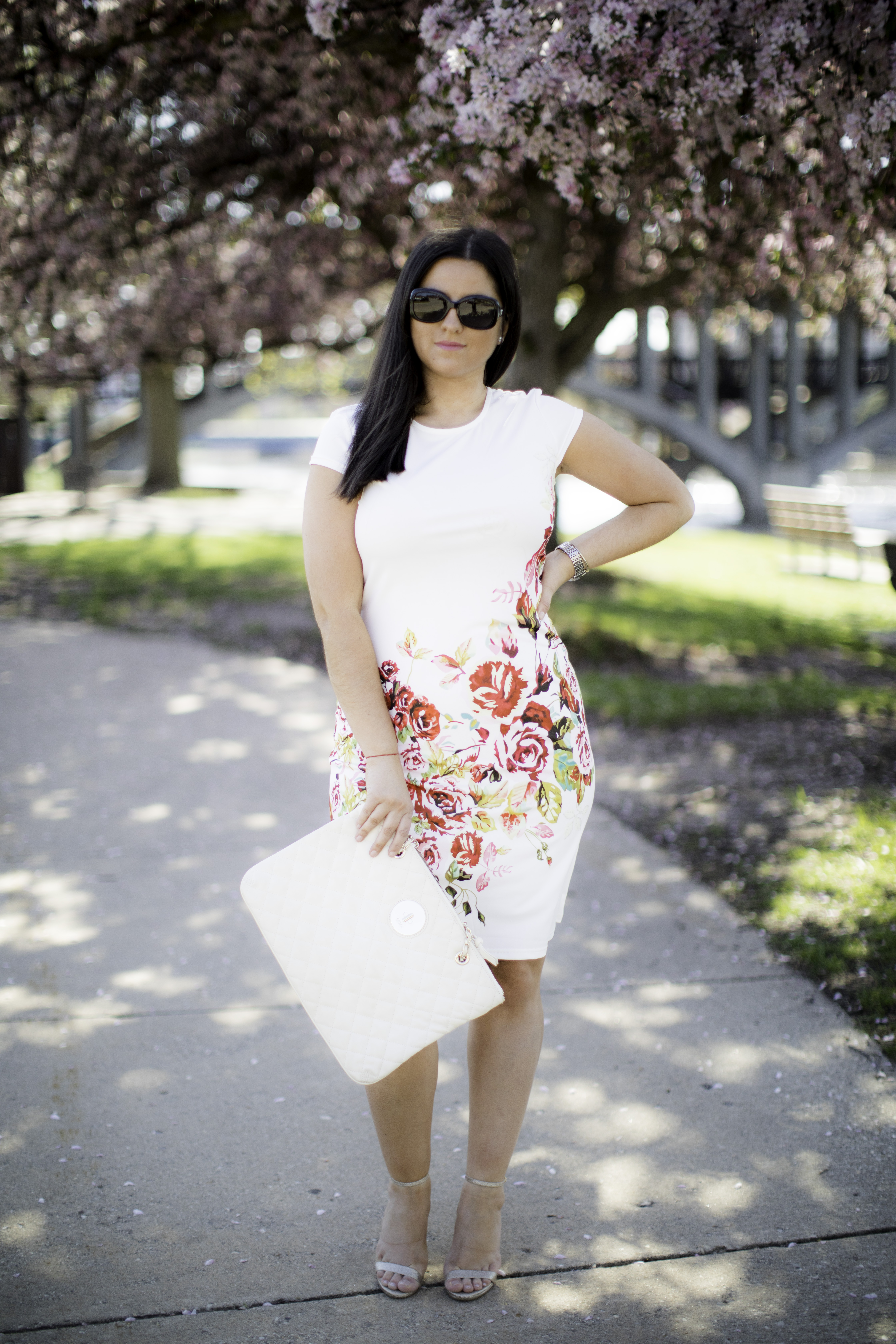 amazon fashion, floral dress, bailylamb, chicago fashion blogger, chicago fashion