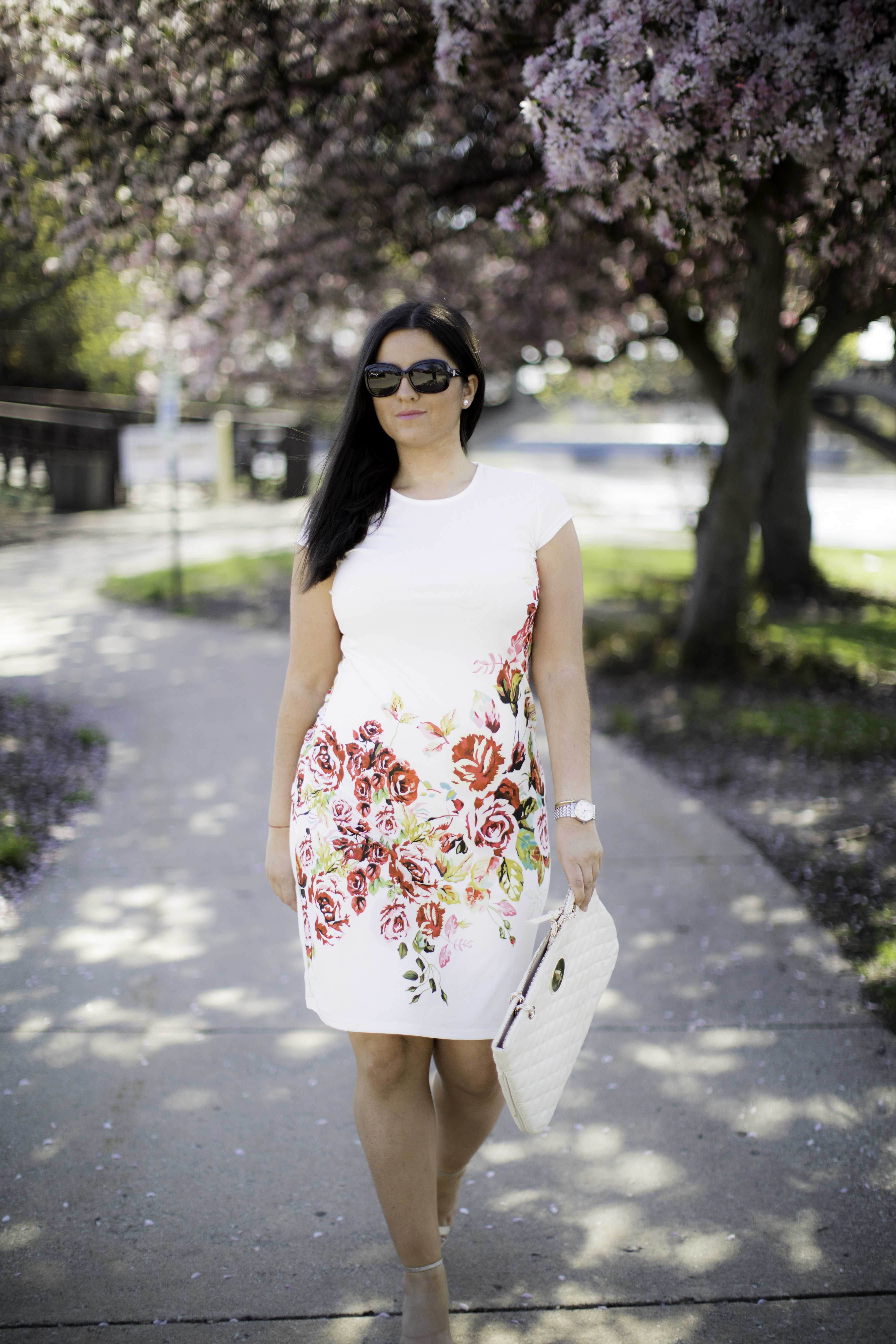 amazon fashion, floral dress, bailylamb, chicago fashion blogger, chicago fashion