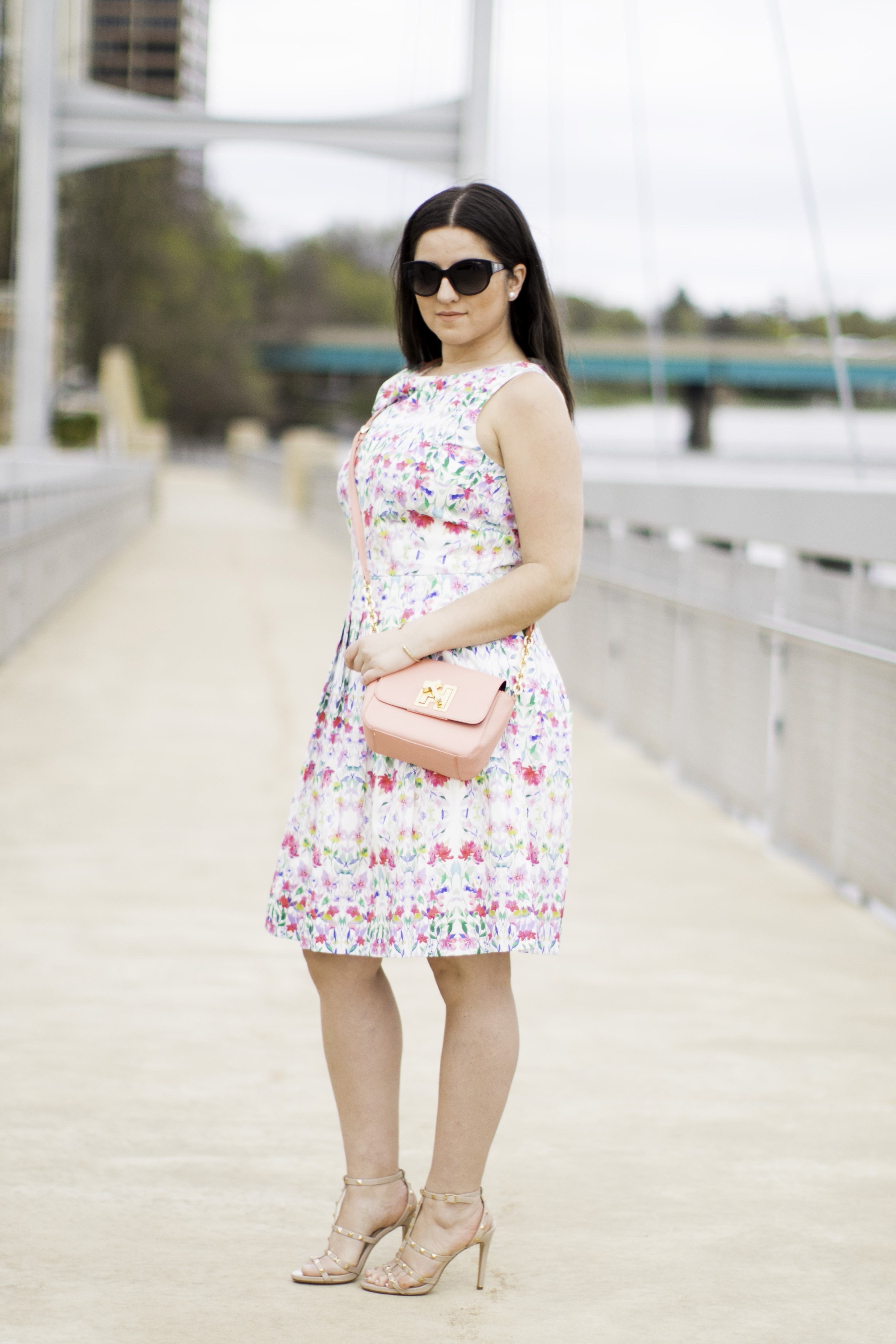 talbots dress, floral summer dress, womens floral dress, talbots summer collection, bailylamb, chicago blogger