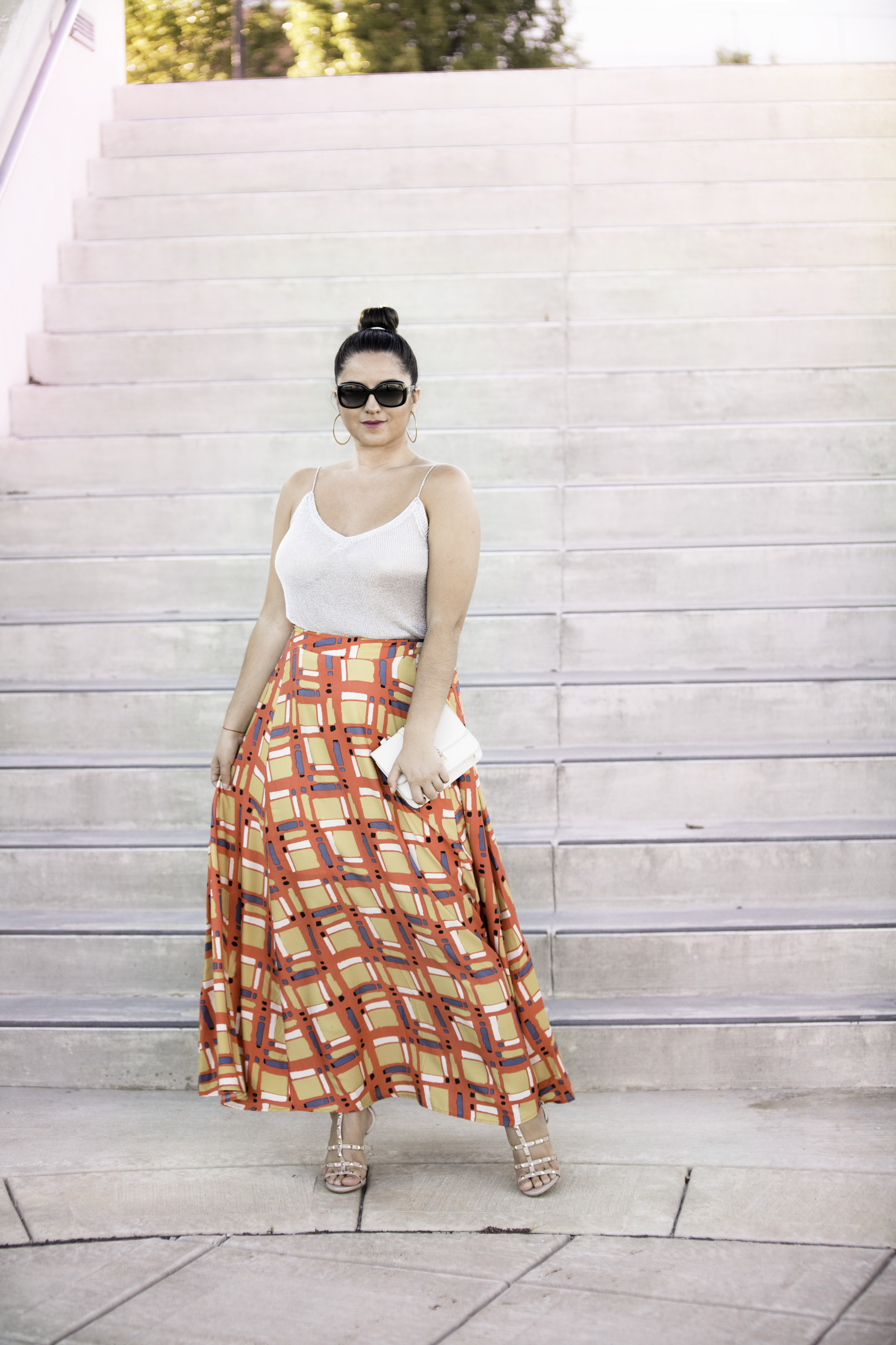 styling a maxi skirt, forever21 fashion, chicago blogger, baily lamb