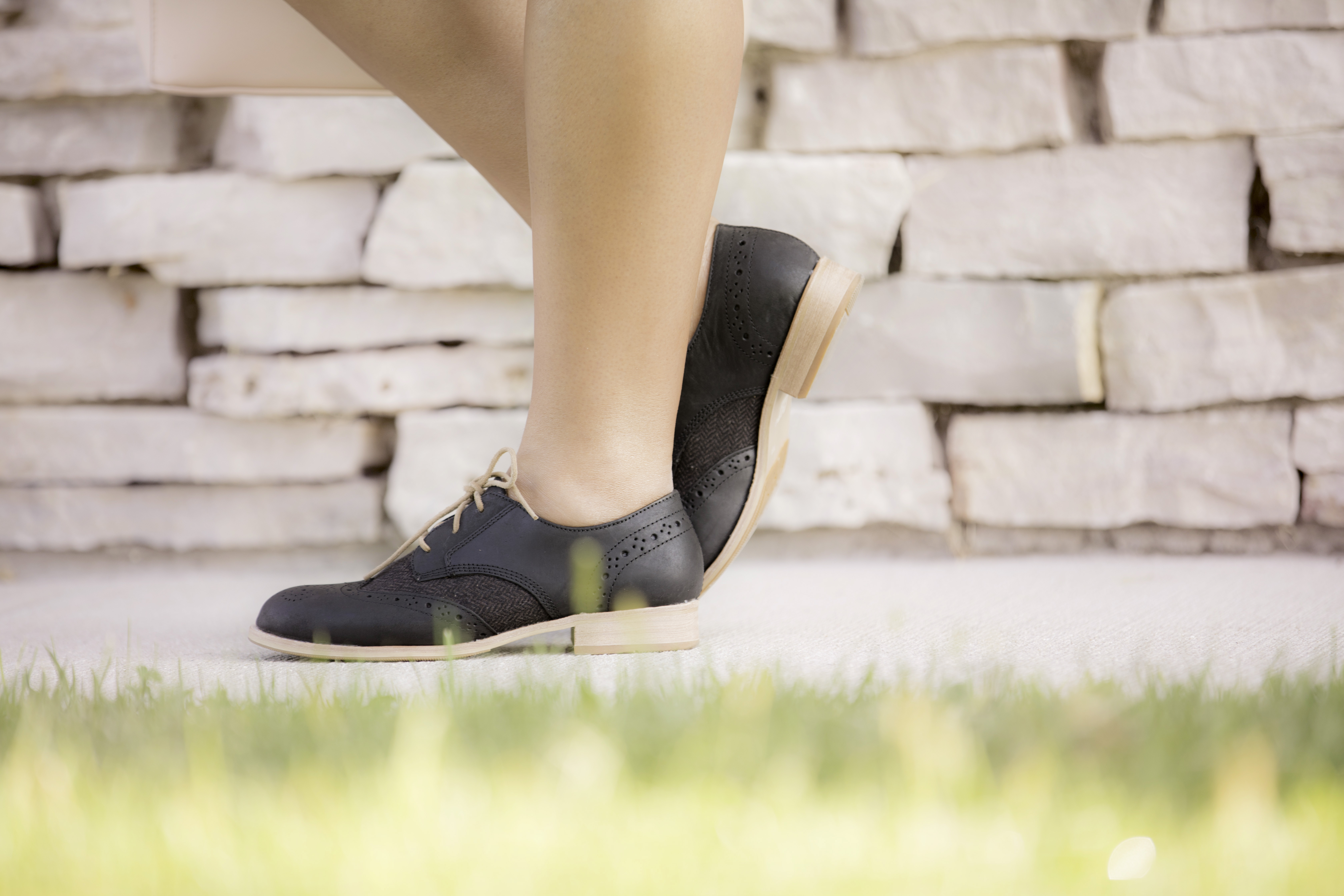 cat footwear, walking into fall with Cat footwear, womens black oxford shoes
