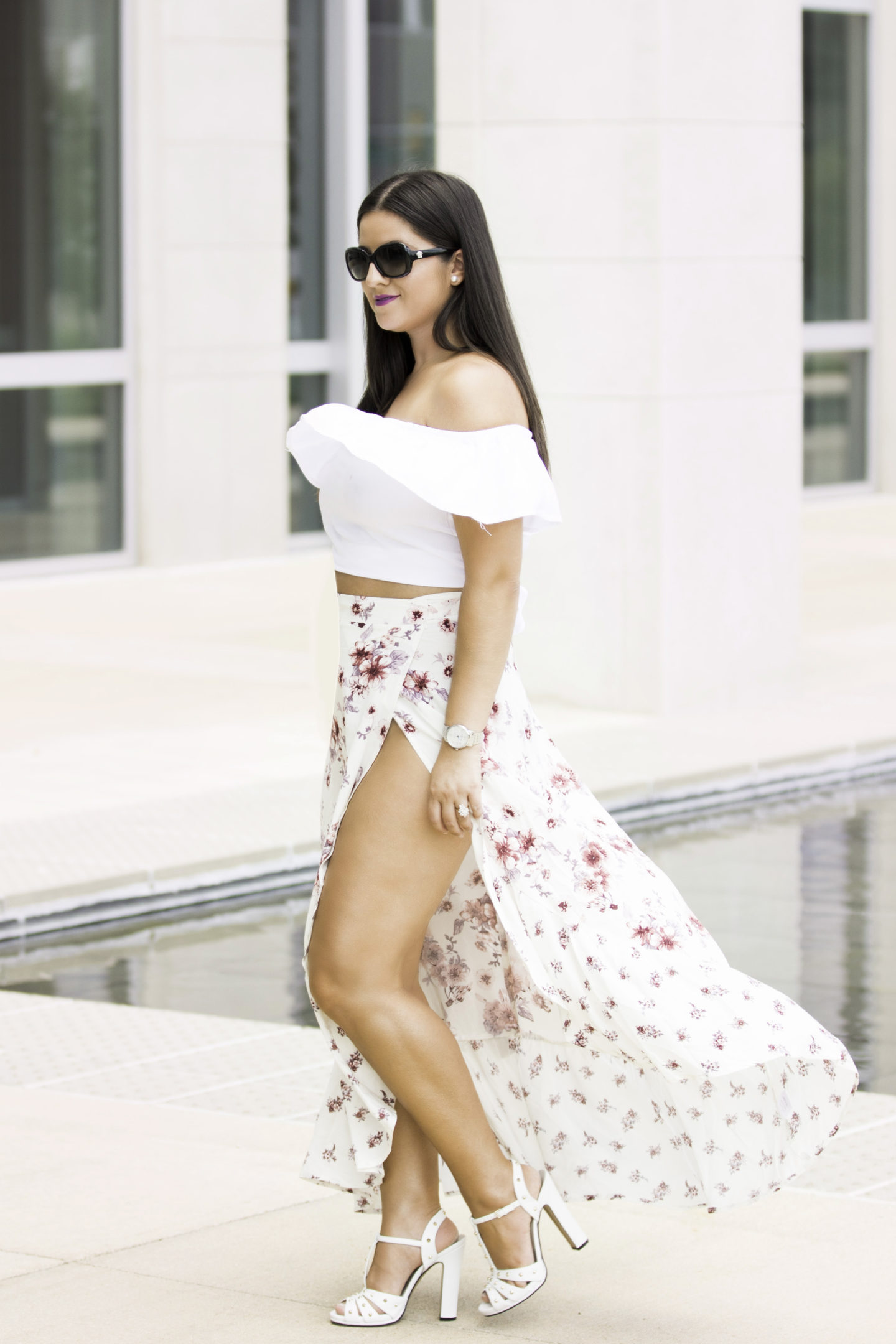 How To Style A Floral Wrap Skirt