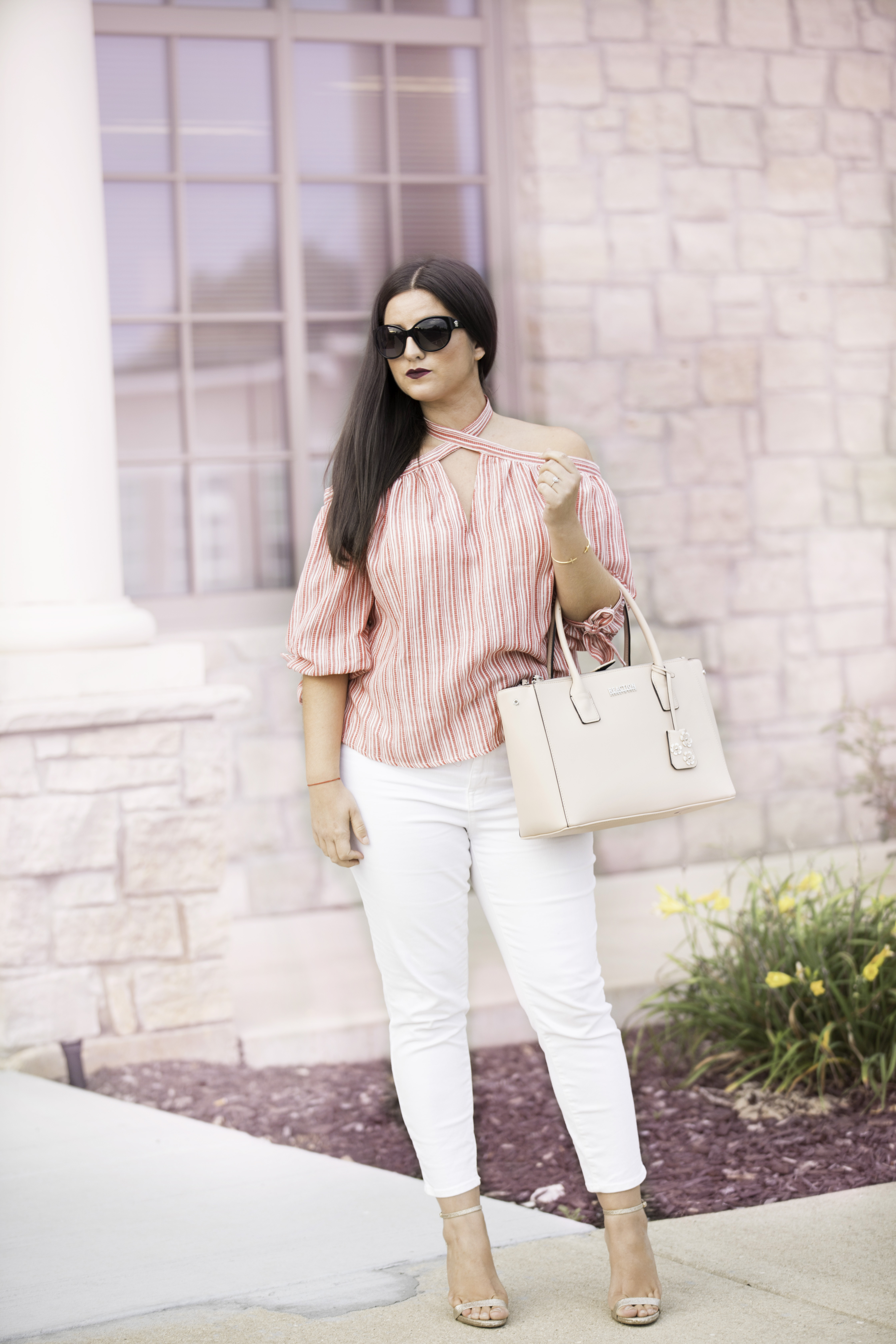simple date night look outfit idea, white target jeans, amazon womens fashion, baily lamb, chicago blogger